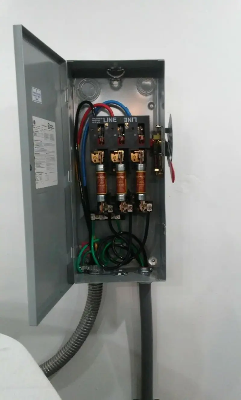 Three-phase disconnect switch installed for Electrical Wiring & Rewiring in Rutland